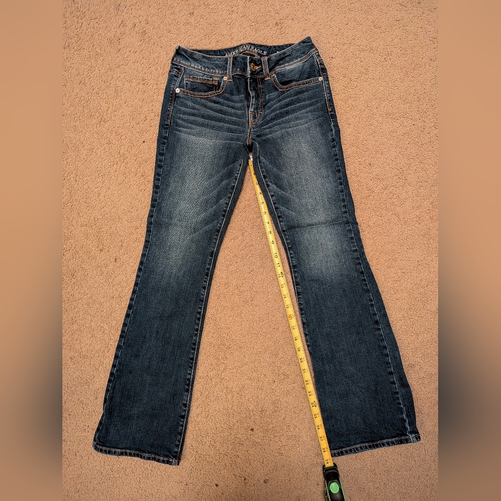 American Eagle Outfitters Women's Boot Cut Jeans - Dark Blue
